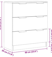 Sideboard Altholz-Optik 60x30x70 cm Holzwerkstoff