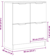 Sideboard Altholz-Optik 60x30x70 cm Holzwerkstoff