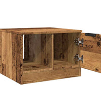 Couchtisch Altholz-Optik 50x50x36 cm Holzwerkstoff