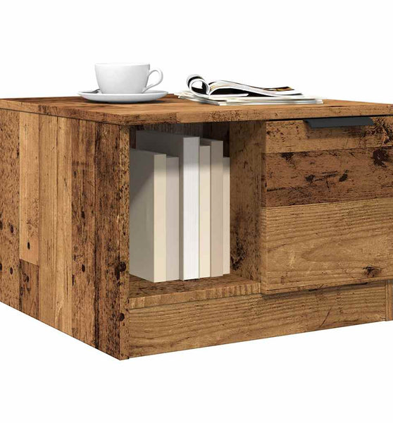 Couchtisch Altholz-Optik 50x50x36 cm Holzwerkstoff