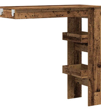 Wand-Bartisch Altholz-Optik 102x45x103,5 cm Holzwerkstoff