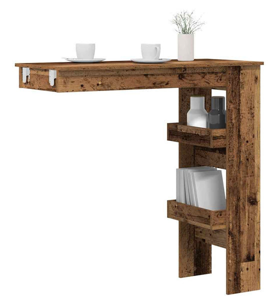 Wand-Bartisch Altholz-Optik 102x45x103,5 cm Holzwerkstoff