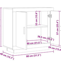 Sideboard Altholz-Optik 80x40x75 cm Holzwerkstoff