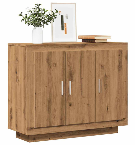 Sideboard Artisan-Eiche 92x35x75 cm Holzwerkstoff