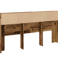 Bett-Kopfteil mit Ablagen Altholz-Optik 200x19x103,5 cm