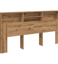 Bett-Kopfteil mit Ablagen Artisan-Eiche 200x19x103,5 cm