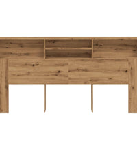 Bett-Kopfteil mit Ablagen Artisan-Eiche 200x19x103,5 cm