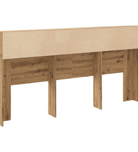 Bett-Kopfteil mit Ablagen Artisan-Eiche 200x19x103,5 cm