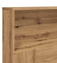 Bett-Kopfteil mit Ablagen Artisan-Eiche 200x19x103,5 cm