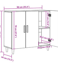 Sideboard Altholz-Optik 90x34x80 cm Holzwerkstoff