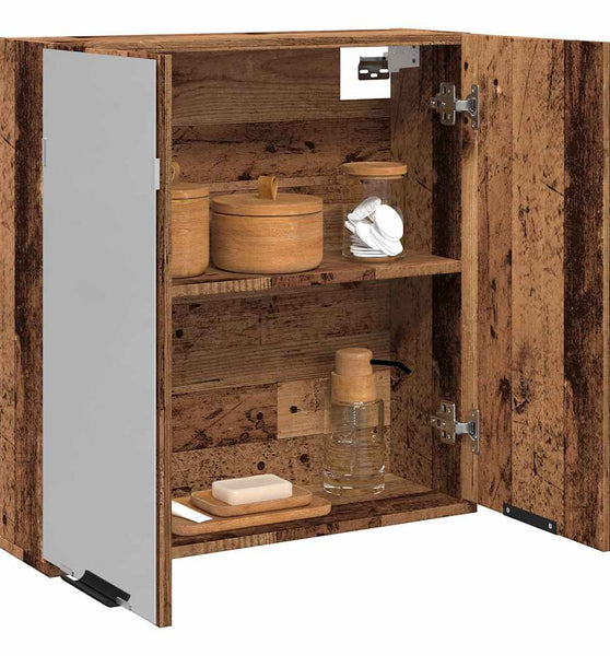 Bad-Spiegelschrank Altholz-Optik 64x20x66,5 cm Holzwerkstoff