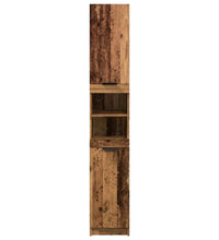 Badschrank Altholz-Optik 32x34x188,5 cm Holzwerkstoff