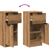 Sideboards 2 Stk. Artisan-Eiche 30x30x70 cm Holzwerkstoff