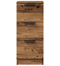 Sideboards 2 Stk. Altholz-Optik 30x30x70 cm Holzwerkstoff