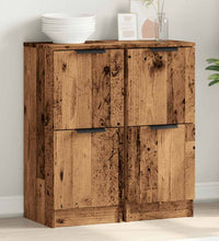 Sideboards 2 Stk. Altholz-Optik 30x30x70 cm Holzwerkstoff