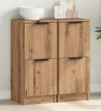 Sideboards 2 Stk. Artisan-Eiche 30x30x70 cm Holzwerkstoff