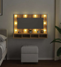 Spiegelschrank mit LED Artisan Eichen-Optik 90x31,5x62 cm