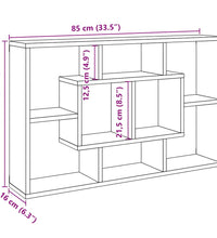 Wandregal Altholz 85x16x52,5 cm Holzwerkstoff