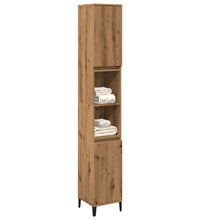 Badschrank Artisan-Eiche 30x30x190 cm Holzwerkstoff