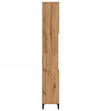 Badschrank Artisan-Eiche 30x30x190 cm Holzwerkstoff