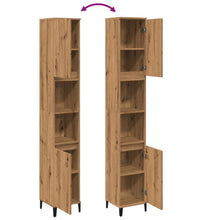 Badschrank Artisan-Eiche 30x30x190 cm Holzwerkstoff
