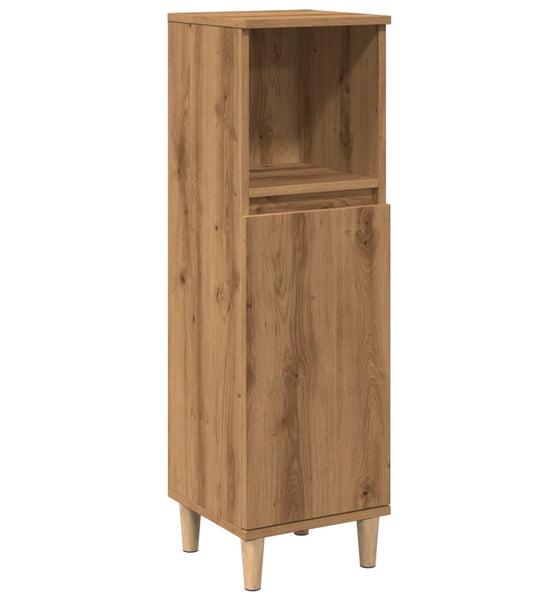 Badschrank Artisan-Eiche 30x30x100 cm Holzwerkstoff