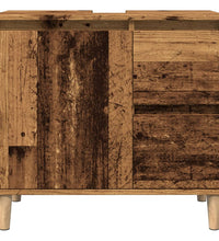 Waschbeckenunterschrank Altholz-Optik 65x33x60 cm Holzwerkstoff
