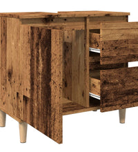 Waschbeckenunterschrank Altholz-Optik 65x33x60 cm Holzwerkstoff