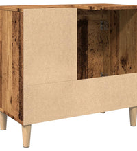 Waschbeckenunterschrank Altholz-Optik 65x33x60 cm Holzwerkstoff