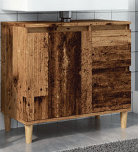 Waschbeckenunterschrank Altholz-Optik 65x33x60 cm Holzwerkstoff