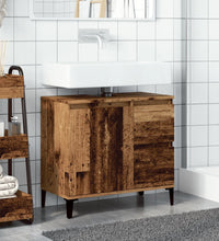 Waschbeckenunterschrank Altholz-Optik 65x33x60 cm Holzwerkstoff