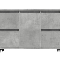 Waschbeckenunterschrank Betongrau 80x33x60 cm Holzwerkstoff
