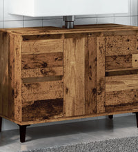 Waschbeckenunterschrank Altholz-Optik 80x33x60 cm Holzwerkstoff