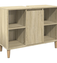 Badschrank Sonoma-Eiche 80x33x60 cm Holzwerkstoff