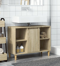 Badschrank Sonoma-Eiche 80x33x60 cm Holzwerkstoff