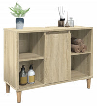 Badschrank Sonoma-Eiche 80x33x60 cm Holzwerkstoff