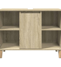 Badschrank Sonoma-Eiche 80x33x60 cm Holzwerkstoff