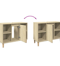 Badschrank Sonoma-Eiche 80x33x60 cm Holzwerkstoff