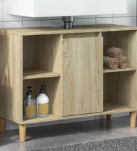 Badschrank Sonoma-Eiche 80x33x60 cm Holzwerkstoff