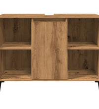 Waschbeckenunterschrank Artisan-Eiche 80x33x60 cm Holzwerkstoff