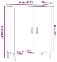 Sideboard Altholz-Optik 69,5x34x90 cm Holzwerkstoff