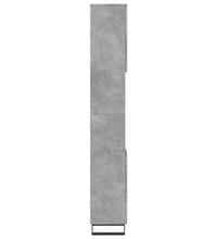 Badschrank Betongrau 30x30x190 cm Holzwerkstoff