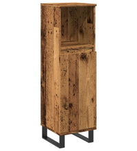 Badschrank Altholz-Optik 30x30x100 cm Holzwerkstoff