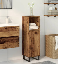Badschrank Altholz-Optik 30x30x100 cm Holzwerkstoff