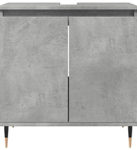 Badschrank Betongrau 58 x 33 x 60 cm Holzwerkstoff