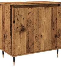 Badschrank Altholz-Optik 58x33x60 cm Holzwerkstoff