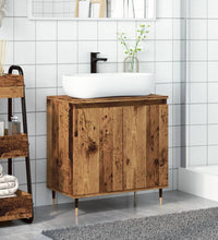 Badschrank Altholz-Optik 58x33x60 cm Holzwerkstoff