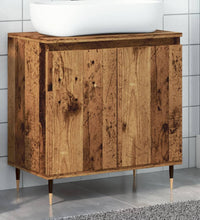 Badschrank Altholz-Optik 58x33x60 cm Holzwerkstoff