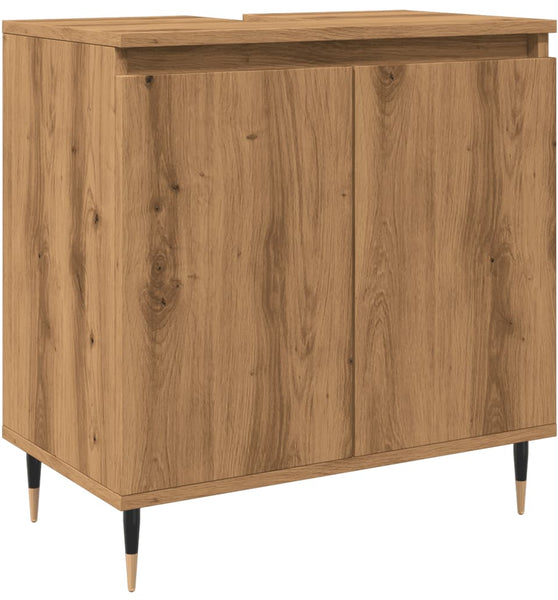 Badschrank Artisan-Eiche 58x33x60 cm Holzwerkstoff