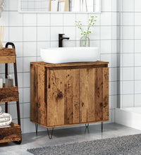 Badschrank Altholz-Optik 58x33x60 cm Holzwerkstoff
